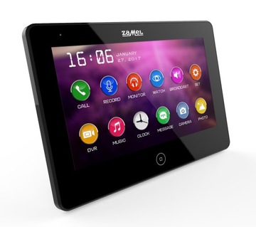 МОНИТОР ZAMEL СЕНСОРНЫЙ ВИДЕОИНТЕРФОН 7 ДЮЙМОВ VP-809B