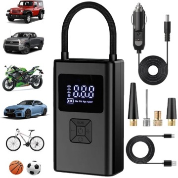 Elektrická Akumulátorová Pumpa Na Kolo Automobilová Pro Míč Kol Pneumatik