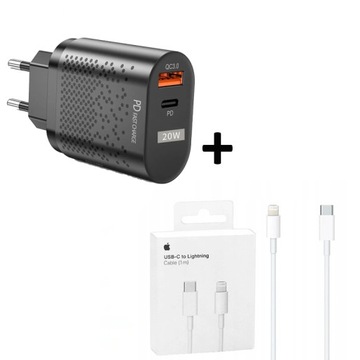 Ładowarka 20W do Apple iphone 14 pro max +kabel 1M