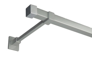 Karnisz kwadro metalowy poj. 300 cm bez żabek 7 kolorów 3 m kwadratowy