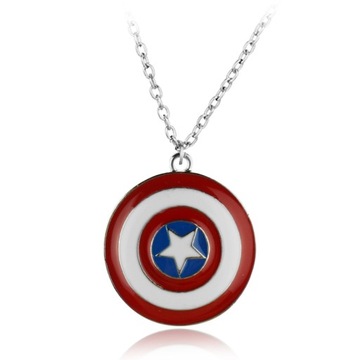 Marvel Superhero kapitan ameryka naszyjnik kapit