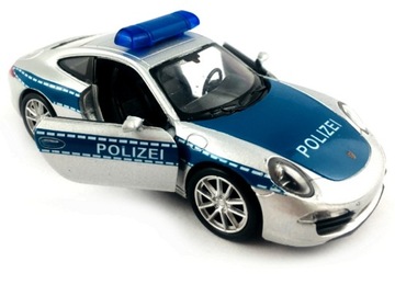 PORSCHE 911 CARRERA S POLICJA MODEL METAL WELLY
