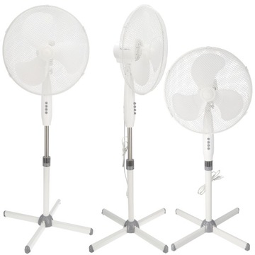 WENTYLATOR PODŁOGWY DESCON WIATRAK STOJĄCY do domu biura 45W wys 130cm