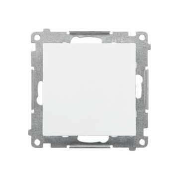 Simon 55 Одинарная замыкающая кнопка, матовый белый