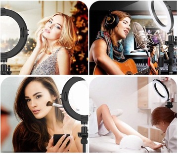 СВЕТОДИОДНАЯ КОЛЬЦЕВАЯ ЛАМПА ДЛЯ МАКИЯЖА ГИБКИЙ ШТАТИВ ВИДЕОКОНФЕРЕНЦИЯ