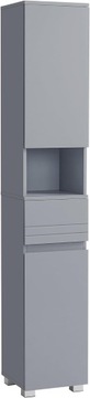 Высокий шкаф для ванной комнаты Vasagle Grey 30 x 30 x 170 см