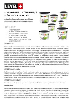 Folia w płynie 14kg Hydroizolacja Wewnątrz L+08