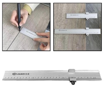 Деревообрабатывающая линейка с инструментом для установки направляющих Прецизионный алюминиевый сплав 30 см