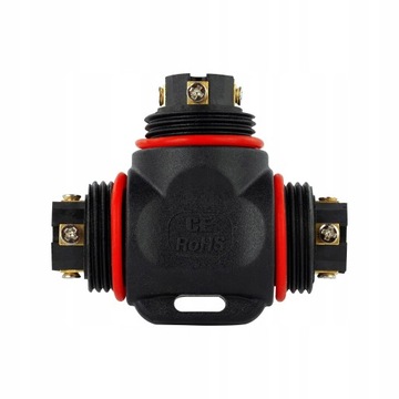 Разъем кабельный соединительный 3х2,5мм2 тройник герметичный водонепроницаемый IP68 НЕКУ