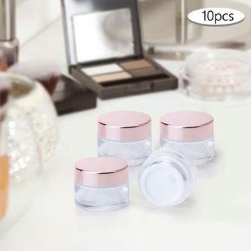 10 пустых контейнеров для косметики, стеклянная банка для крема, 30 г
