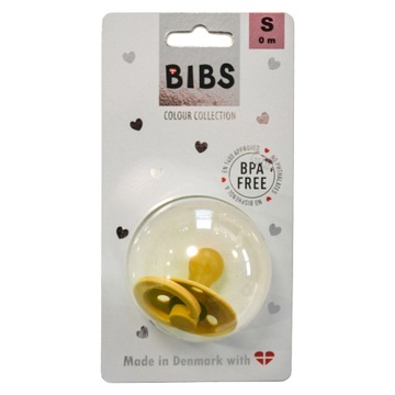BIBS HEVEA M (6+) соска-пустышка HONEY BEE SOOTHING