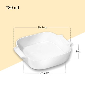 Wilmax жаростойкая ФАРФОРОВАЯ форма с ручками для запекания, 780 мл