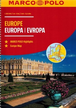 EUROPA 1:800 000 ATLAS SAMOCHODOWY NA SPIRALI 2023 MARCO POLO