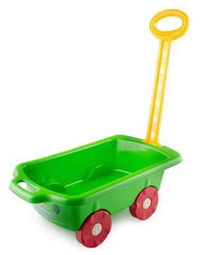 WÓZEK Z RĄCZKĄ DO CIĄGNIĘCIA TACZKA WÓZ 4 KOLORY