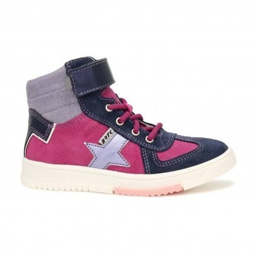 BUTY DZIECIĘCE dziewczęce WYGODNE welur SNEAKERS różowe BARTEK r. 30