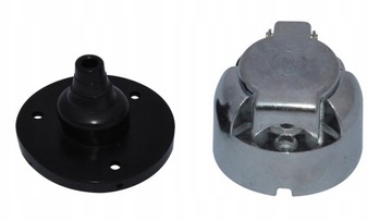 Gniazdo przyczepki aluminiowe 7PIN +PODKŁADKA GUMA