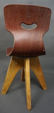Krzesełko dziecięce Flototto \ Pagholz Schulmöbel lata 60-70 te.