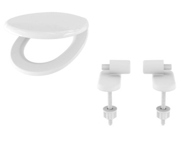 Санит-Пласт Каскада-Бис сиденье для унитаза с плавным закрыванием, дюропласт белый