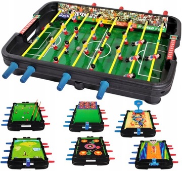 Игровой стол 7-в-1, аэрохоккей, настольный футбол, бильярд, боулинг, корзина, гольф, тир