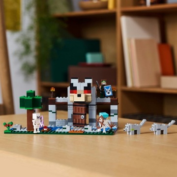 LEGO Minecraft 21261 Замок Волчьей крепости Дрессировщик волков 2 скелета 2 волка