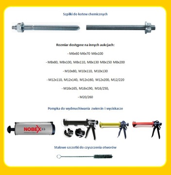 ХИМИЧЕСКИЙ АНКОР клей на основе смолы NCF 410 NOBEX x 6