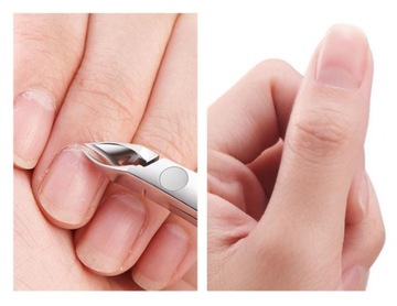 Кусачки для кутикулы SILVER, маникюрное лезвие, 9 мм