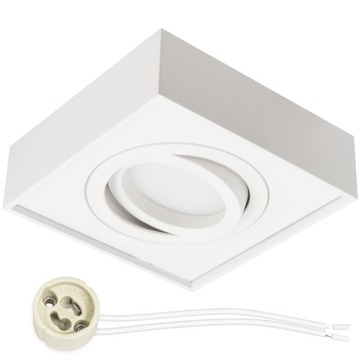 Oprawa Sufitowa Halogen GU10 LED Ruchoma Kwadrat