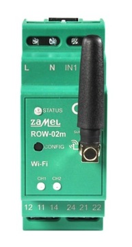 ZAMEL ODBIORNIK WI-FI MODUŁOWY 2-KANAŁOWY TYP: ROW-02M