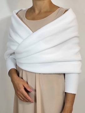 СВАДЕБНЫЙ ПАЛАТИН, болеро, платок, платок, Р-38, белый