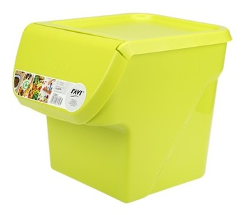 КОНТЕЙНЕР ДЛЯ ХРАНЕНИЯ БЛОКОВ, МЕЛКОВ, ИГРУШЕК VegBOX 13 Л ЛАЙМ