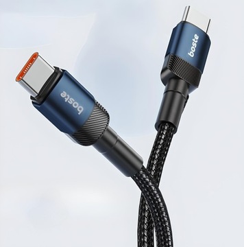 КАБЕЛЬ BOSTE USB-C TYPE-C, 60 Вт, БЫСТРАЯ ЗАРЯДКА PD QC 4.0, МОЩНЫЙ, 1 М