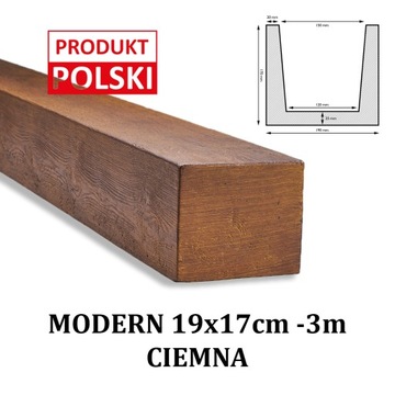 BELKI RUSTYKALNE BELKA MODERN Imitacja 19x17 3m