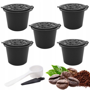 5 X KAPSUŁKI NESPRESSO WIELOKROTNEGO UŻYTKU KAWY