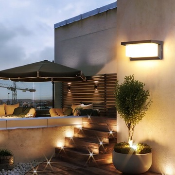 Датчик движения НАРУЖНЫЙ ФАСАДНЫЙ НАСТЕННЫЙ СВЕТИЛЬНИК LED САДОВЫЙ НАСТЕННЫЙ СВЕТИЛЬНИК 3000K