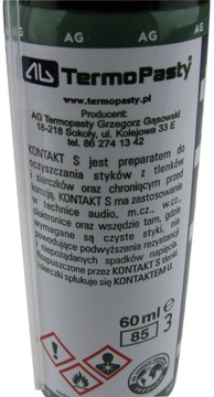 Preparat do czyszczenia AG TermoPasty Kontakt S 60 ml