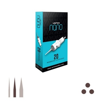 Vertix Nano cartridge igła PMU 3RL 0.25 mm 20 szt