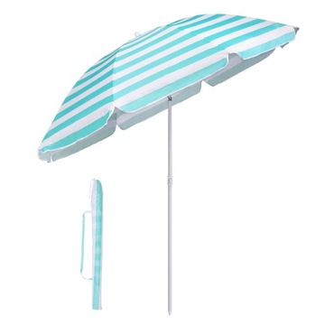 PARASOL OGRODOWY PLAŻOWY OGRÓD BASEN 160 CM BŁĘKITNY