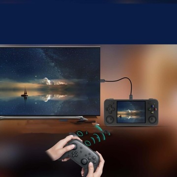 KRETRO ONSOLA PRZENOŚNA DO GIER RG35XX 3,5 CALA GIER MENU Z 64G