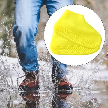 Бахилы силиконовые Водонепроницаемые многоразовые силиконовые бахилы Желтый M