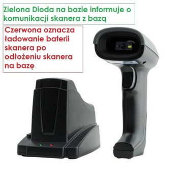 Считыватель QR-кодов Aztec 1D 2D с базой/кабелем BT/2.4G