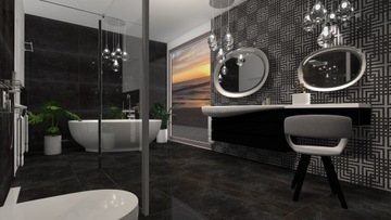 Профессиональный дизайн ванной комнаты - 3D-визуализация