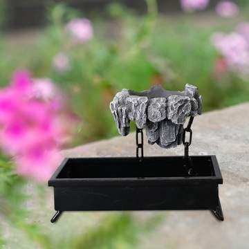 Контейнер Ваза Цветочный Горшок Темно-Серый Стиль D