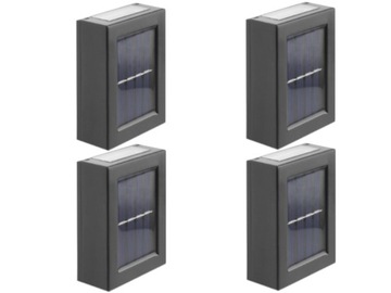 4x Lampka Solarna Elewacyjna LED z Czujnikiem