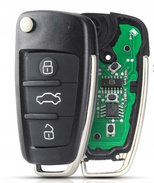 KLUCZYK Z ELEKTRONIKĄ PILOT AUDI A3 A4 A6 A8 Q3 Q5