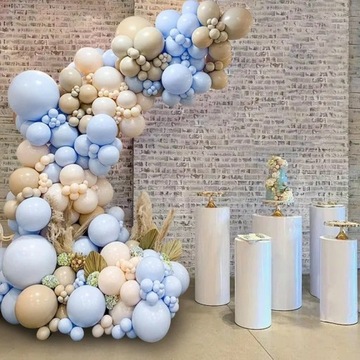 Синий макаронный воздушный шар, гирлянда, арка, свадебный комплект