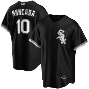 Czarna replika koszulki zawodnika alternatywnego Chicago White Sox Yoan Mon