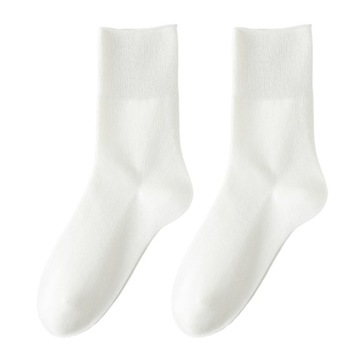 1 Pair Women Summer Socks Thin High Elasticity Solid Color