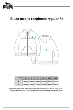 Bluza Męska rozpinana Regular Fit BIGTON XL