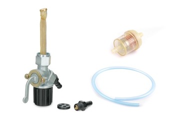 Kranik paliwa + filtr + przewód MZ ETZ Simson
