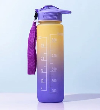 БУТЫЛКА ДЛЯ ВОДЫ МЕРНАЯ ТРУБКА МОТИВАЦИЯ БУТЫЛКА ДЛЯ ФИТНЕС-ЗАЛА 1Л